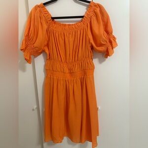 Elegant Orange Women's Dress